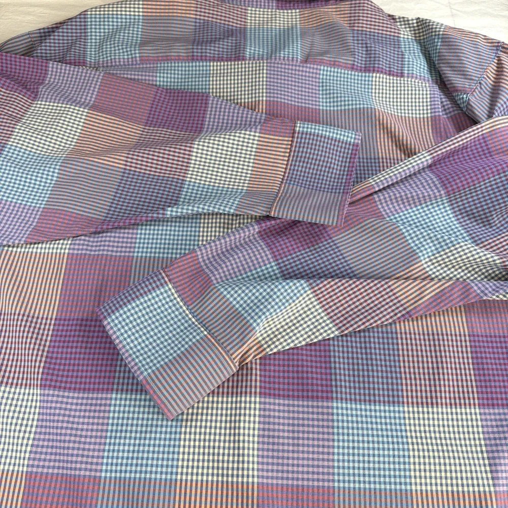 Tommy Bahama Siesta Key Paloma Check Stretch Button Up Long Sleeve Size 3XL - Picture 16 of 16